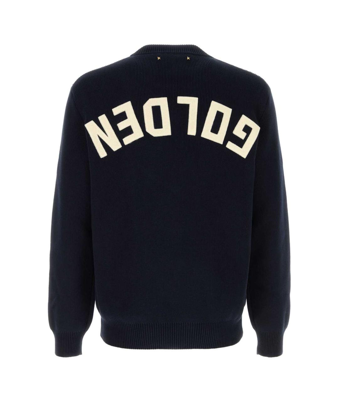 GOLDEN GOOSE DELUXE BRAND Синий хлопковый джемпер / свитер, фото 2