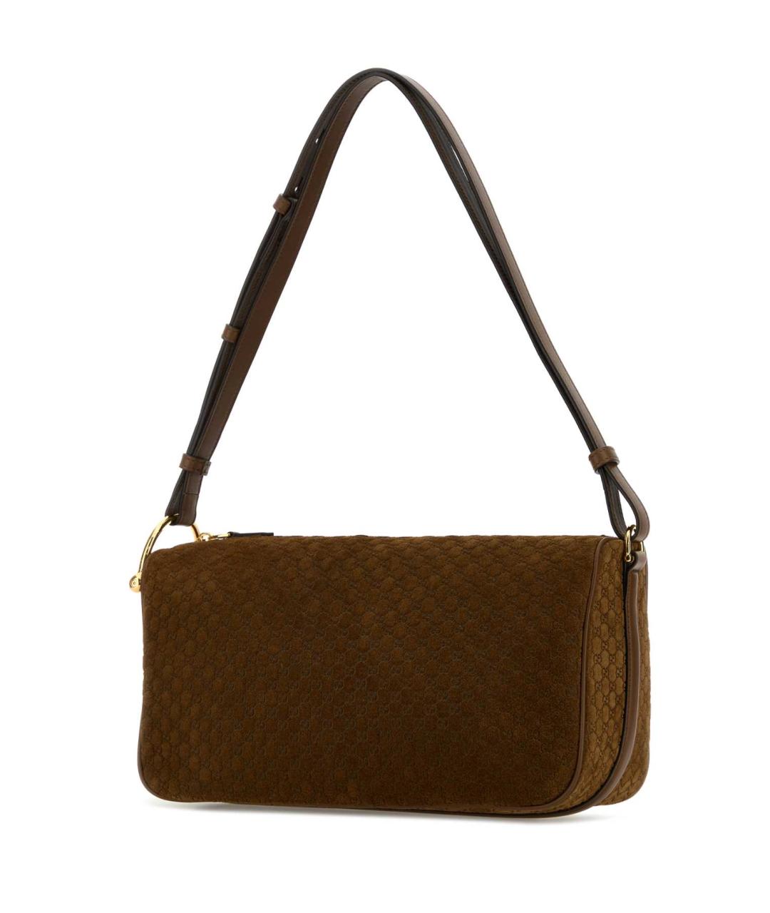 GUCCI Бежевая замшевая сумка через плечо, фото 2