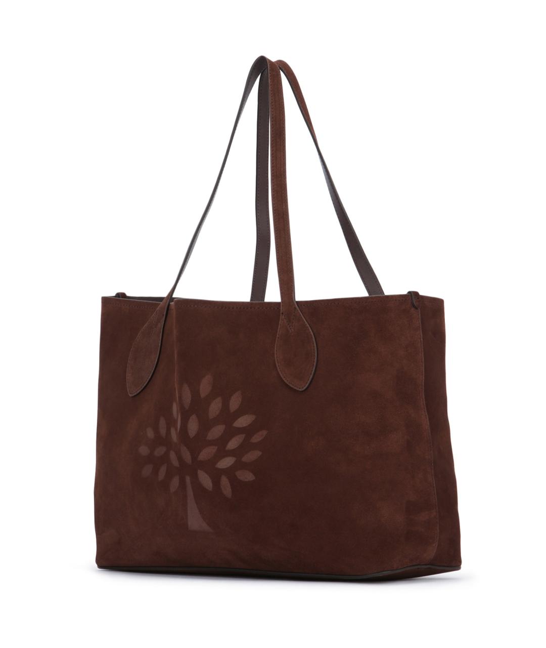 MULBERRY Коричневая замшевая сумка тоут, фото 2