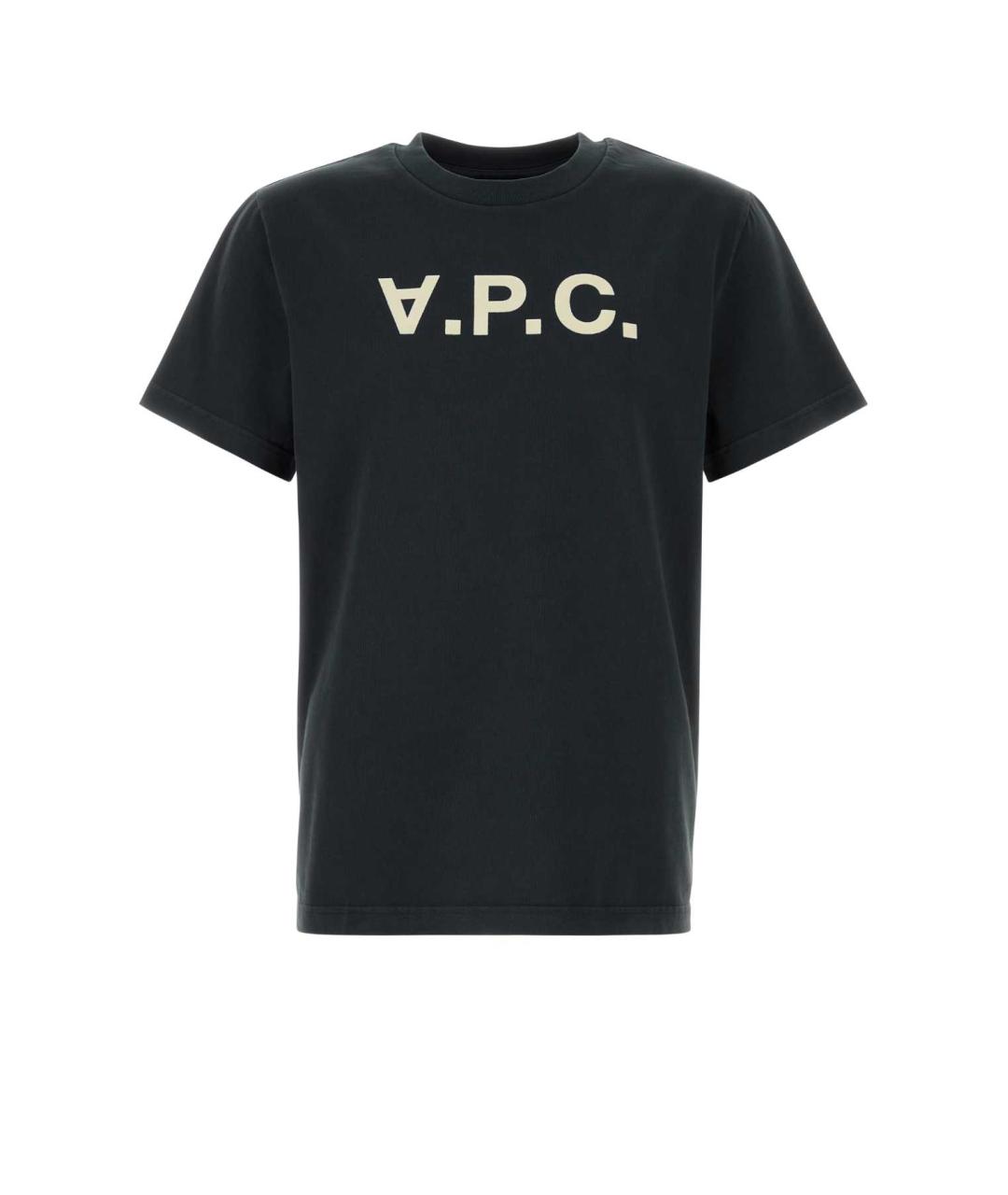 A.P.C. Черная хлопковая футболка, фото 1