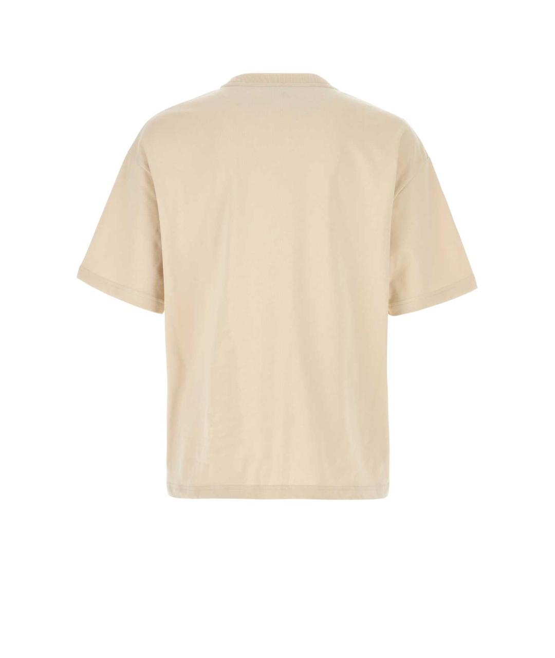 A.P.C. Бежевая хлопковая футболка, фото 2