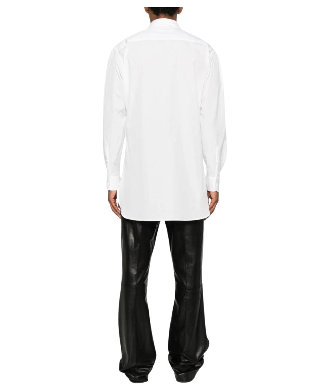YOHJI YAMAMOTO Белая хлопковая кэжуал рубашка, фото 4