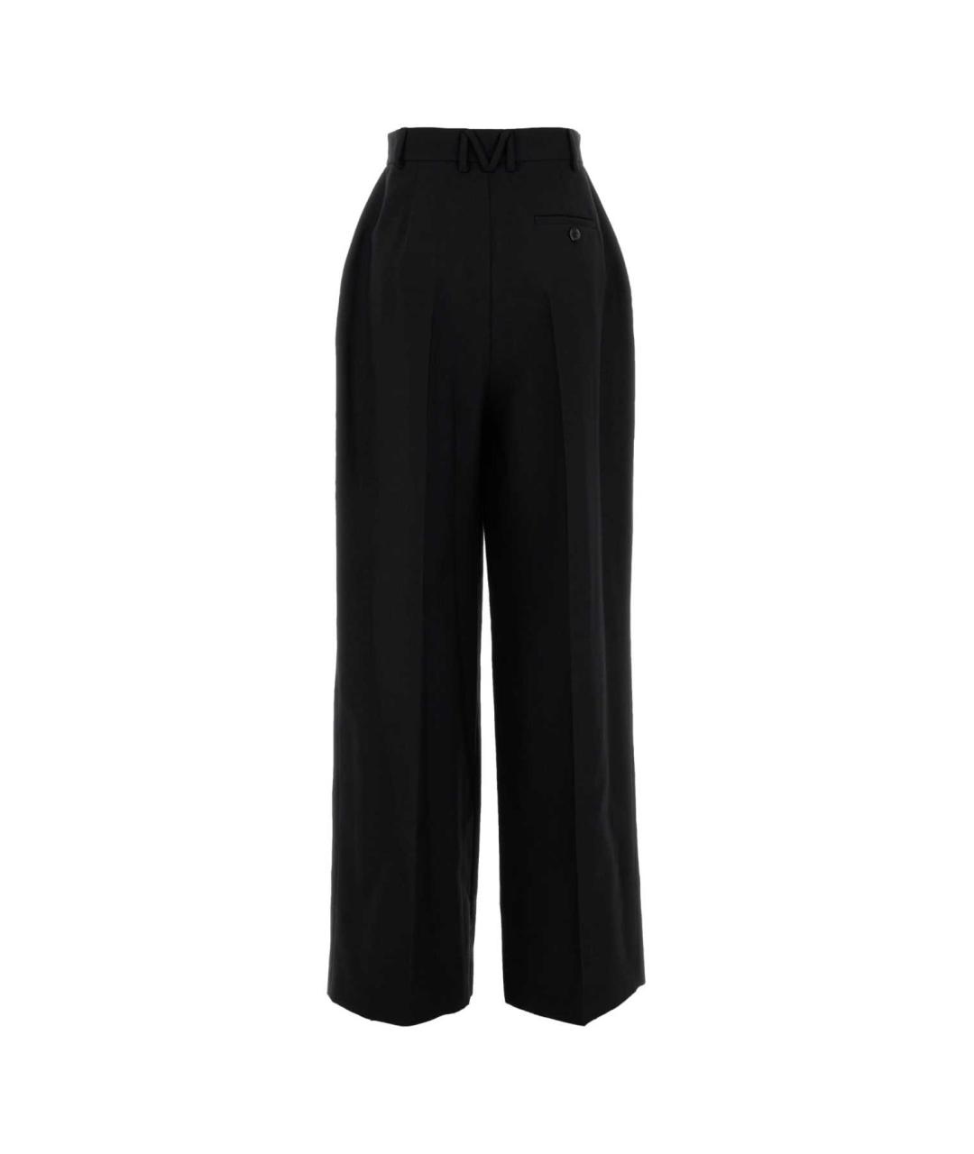 MOSCHINO Черные шерстяные прямые брюки, фото 2