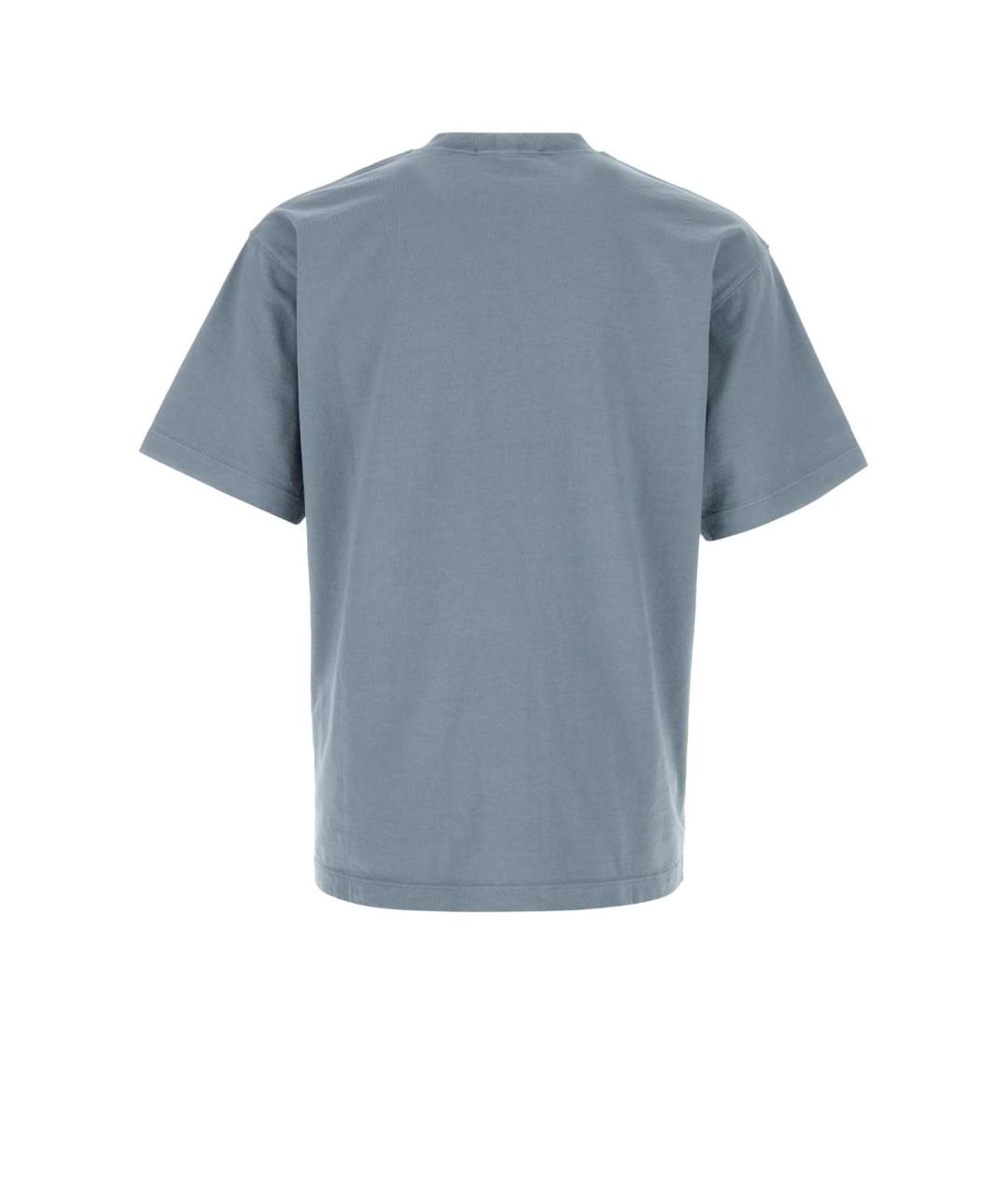 STONE ISLAND Голубая хлопковая футболка, фото 2