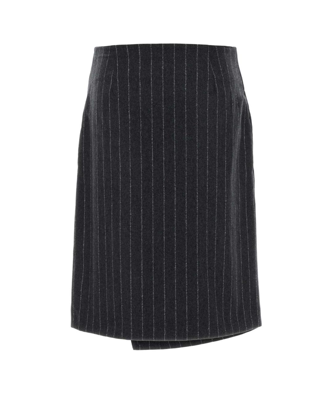 LOULOU STUDIO Мульти шерстяная юбка миди, фото 2