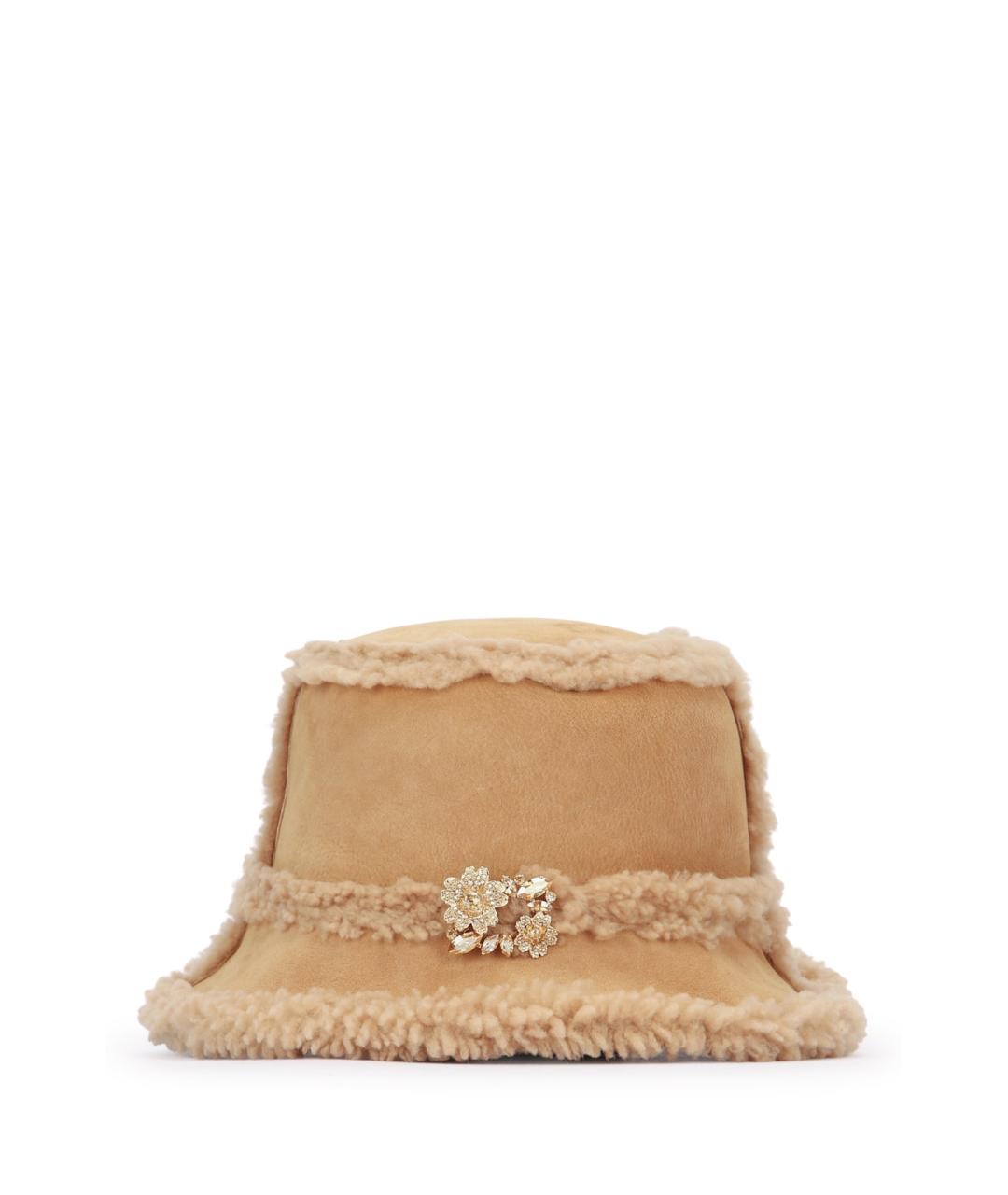 ROGER VIVIER Бежевая панама, фото 1