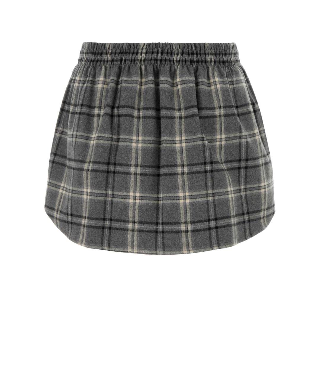 MIU MIU Мульти хлопковая юбка мини, фото 2