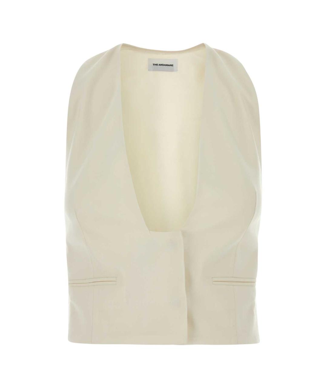 THE ANDAMANE Бежевый полиэстеровый жилет, фото 1