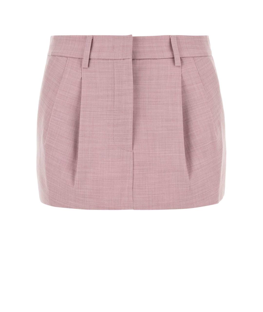 THE ANDAMANE Розовая полиэстеровая юбка мини, фото 1