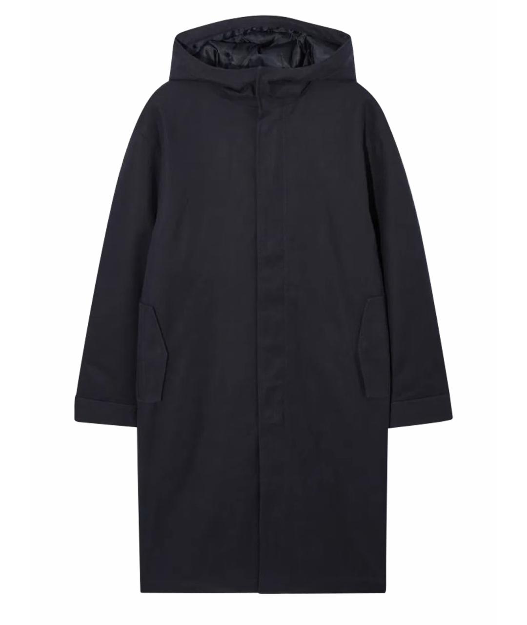 COS Темно-синяя хлопко-эластановая парка, фото 1