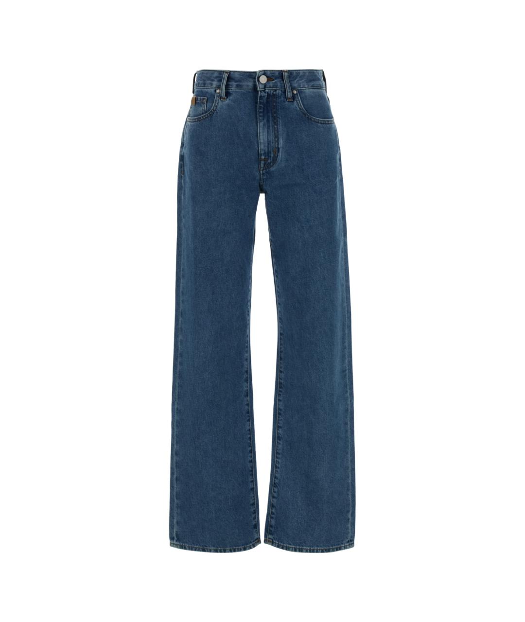 JACOB COHEN Синие хлопковые прямые джинсы, фото 1