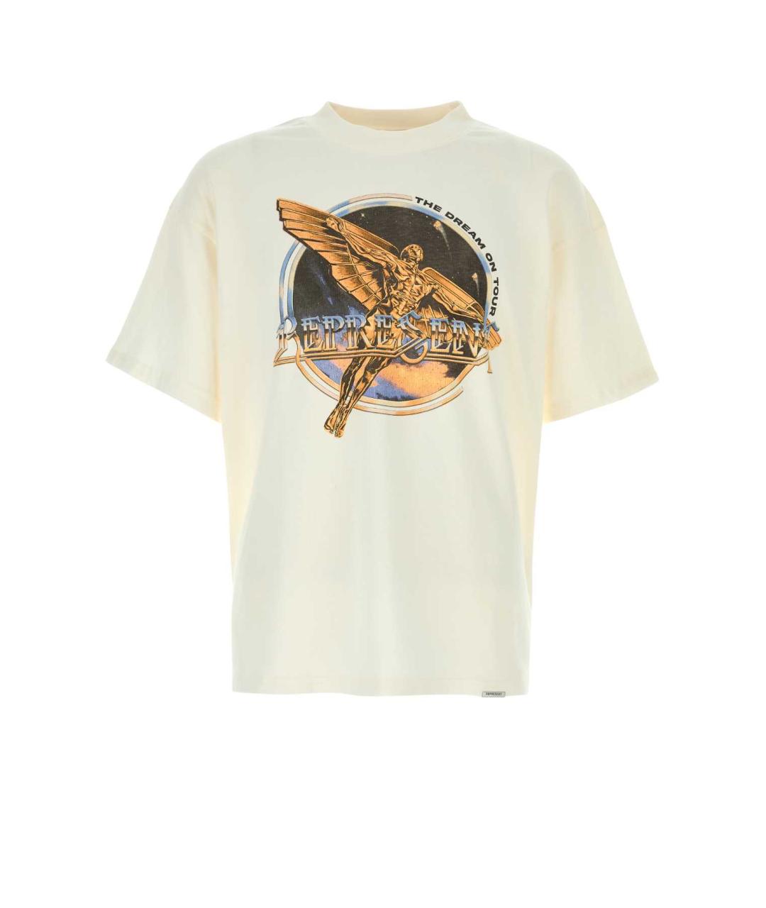 REPRESENT Белая хлопковая футболка, фото 1