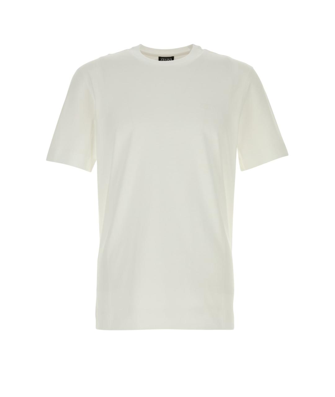 ZEGNA Белая хлопковая футболка, фото 1