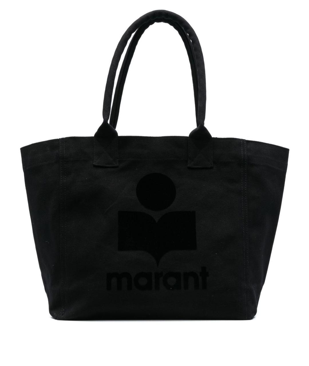 ISABEL MARANT Черная хлопковая сумка тоут, фото 1