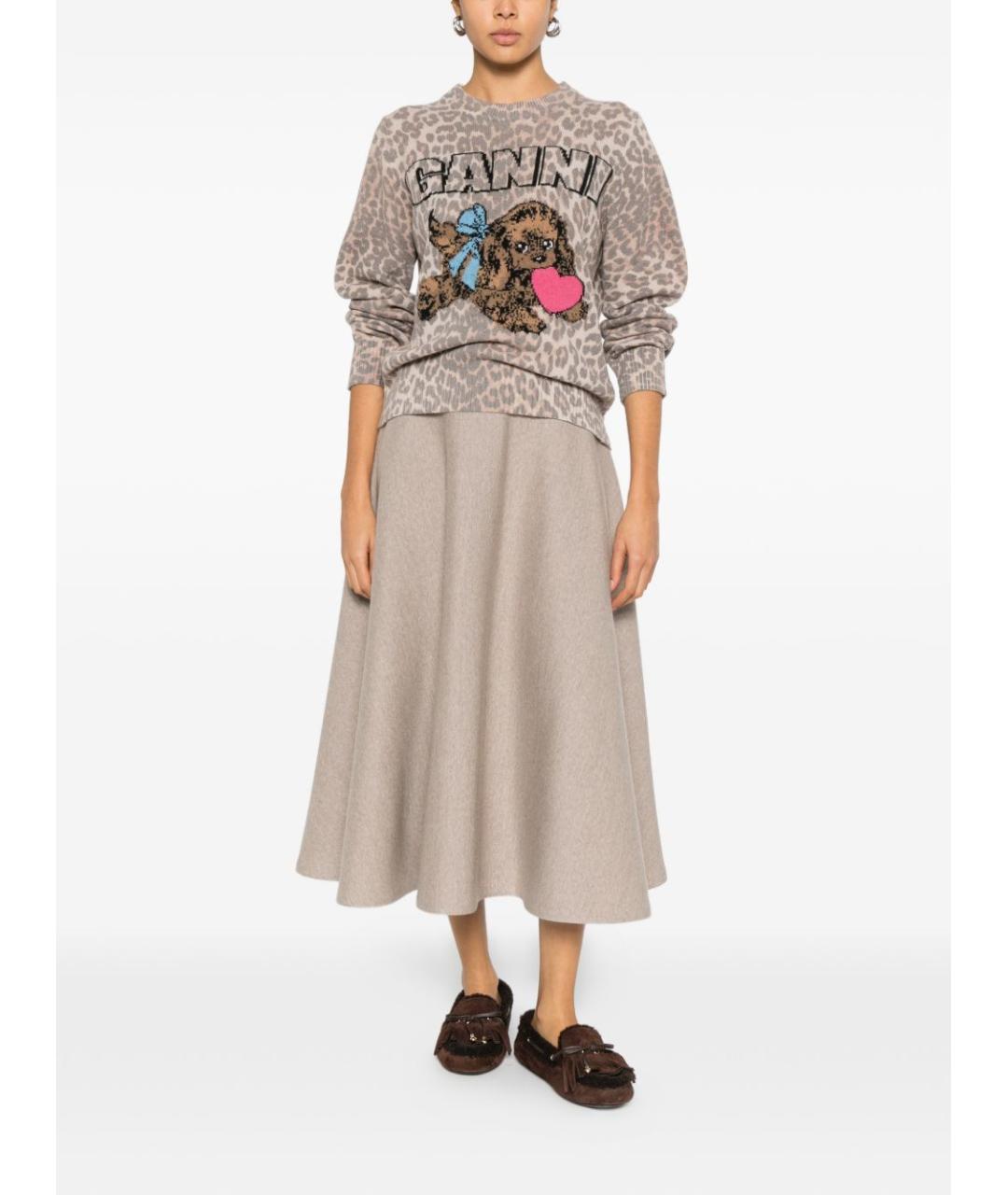 GANNI Мульти шерстяной джемпер / свитер, фото 4