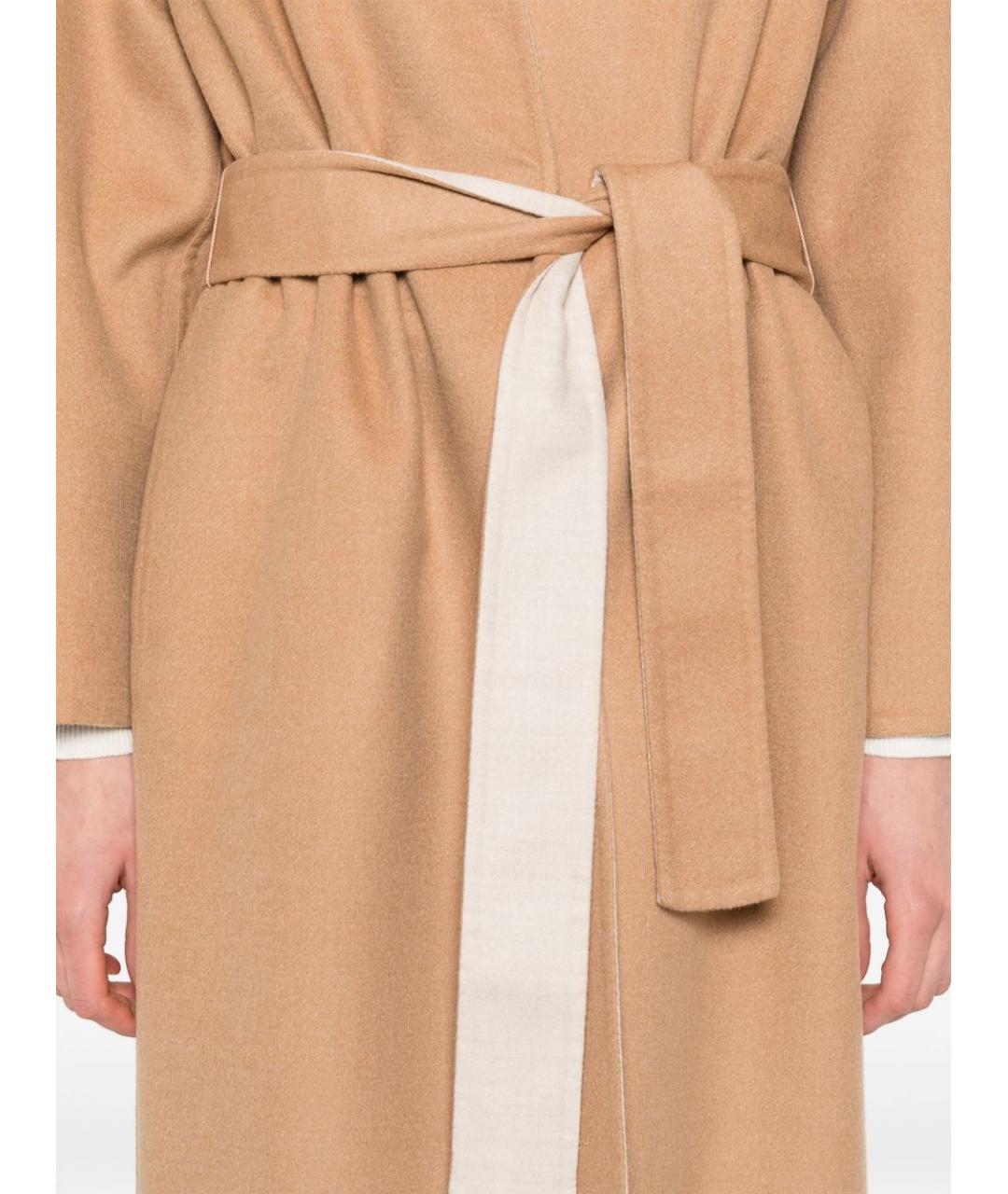FABIANA FILIPPI Бежевое шерстяное пальто, фото 5