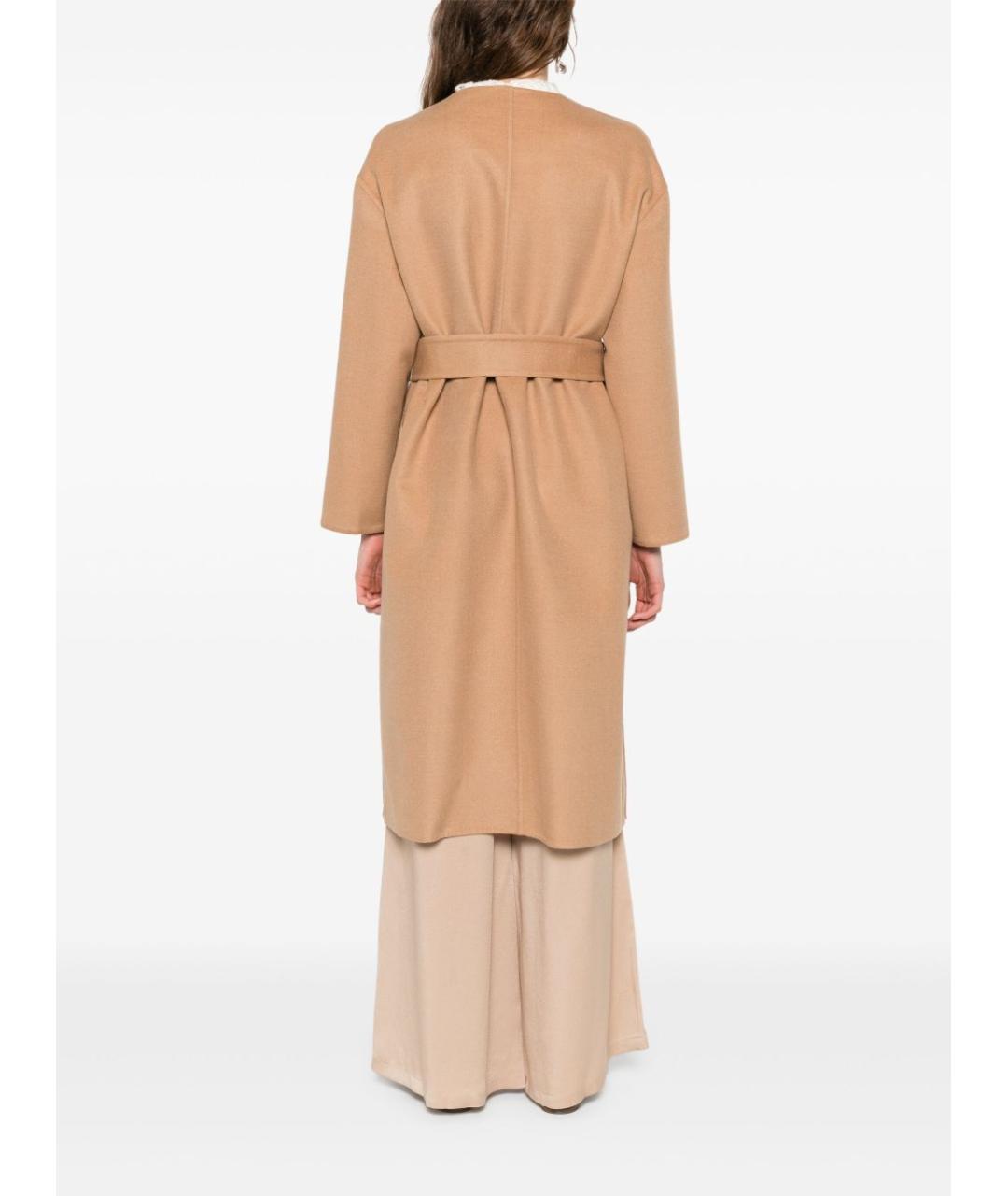 FABIANA FILIPPI Бежевое шерстяное пальто, фото 2