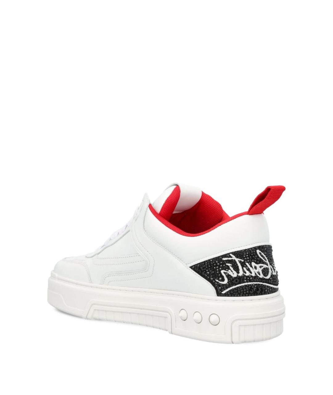 CHRISTIAN LOUBOUTIN Белые кожаные низкие кроссовки / кеды, фото 3