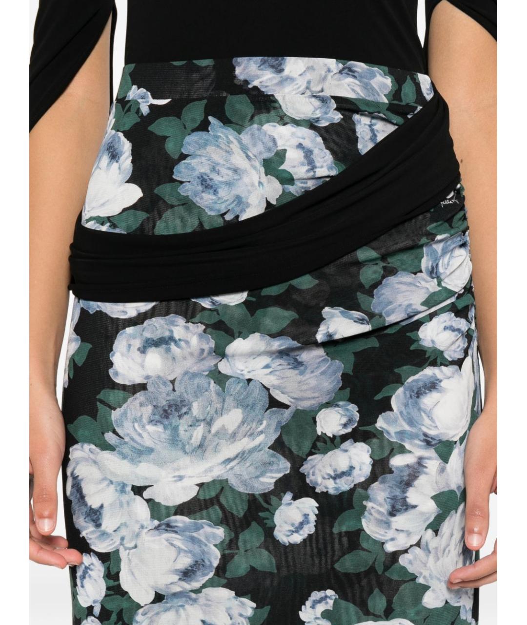 STELLA MCCARTNEY Черная полиамидовая юбка миди, фото 4