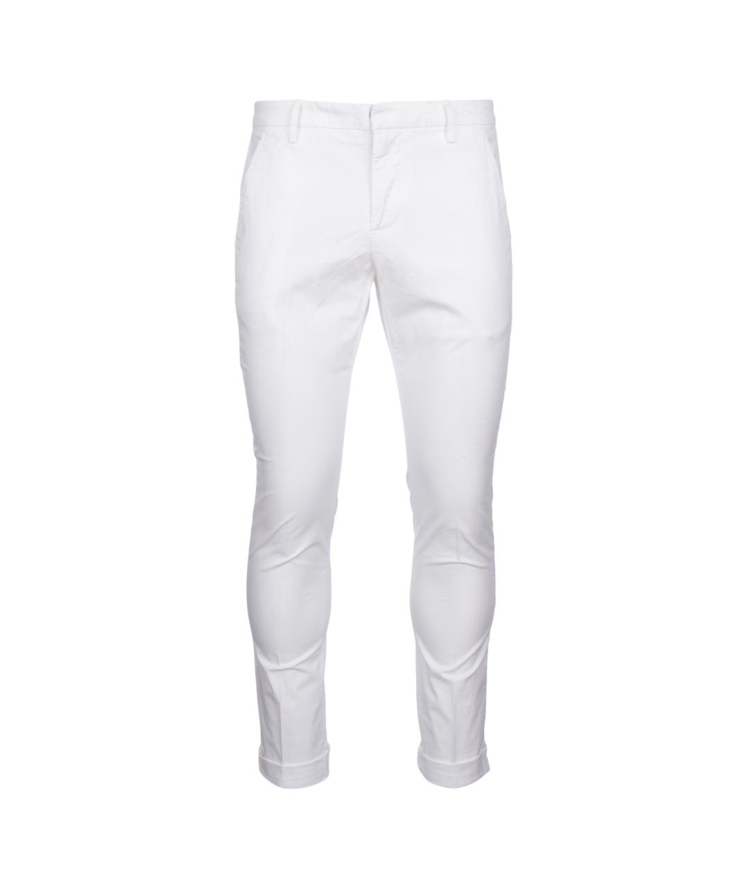 DONDUP Белые хлопковые повседневные брюки, фото 1