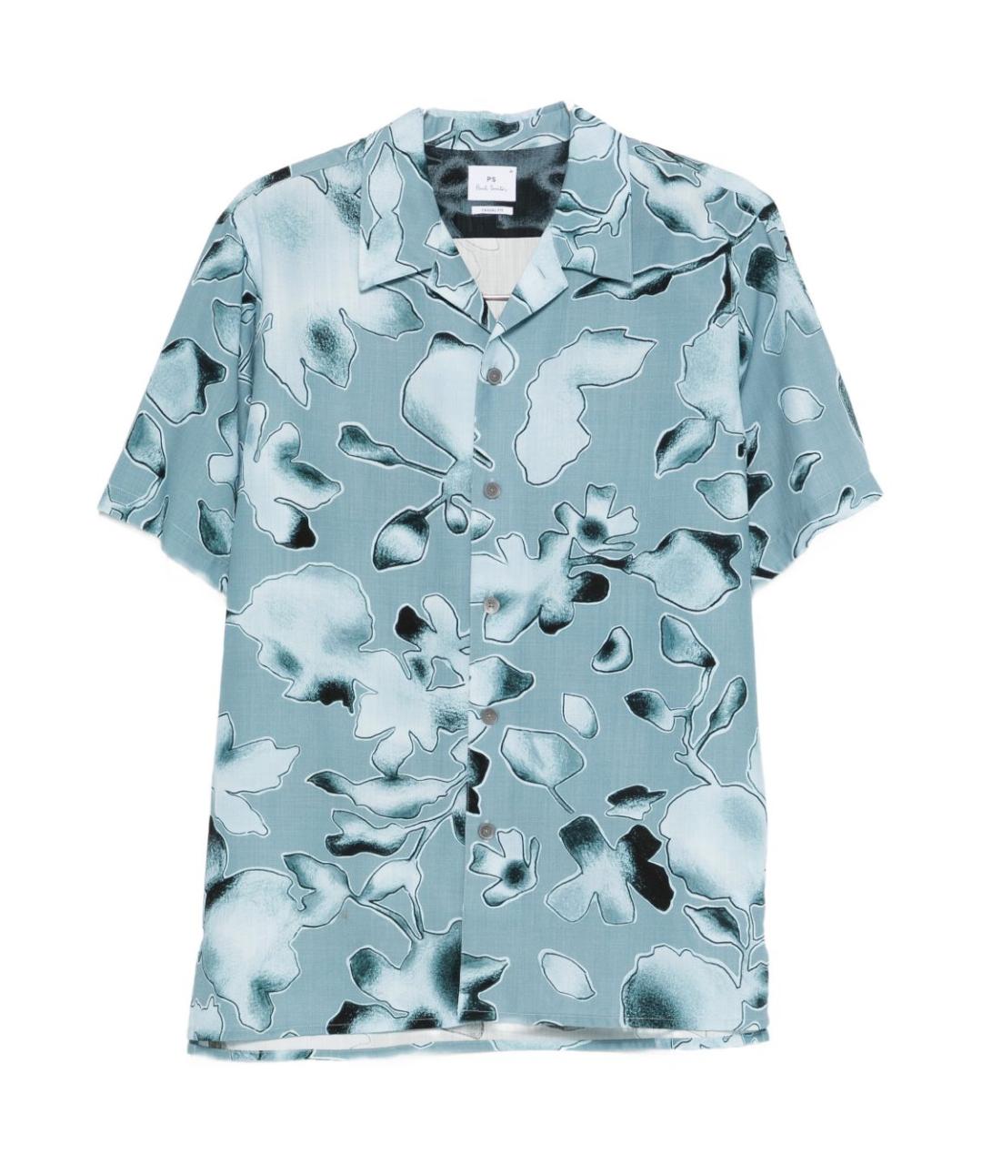 PS BY PAUL SMITH Мульти хлопко-лиоцелловая кэжуал рубашка, фото 1