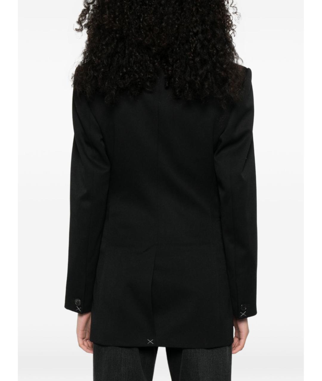 CELINE Черный шерстяной жакет/пиджак, фото 5