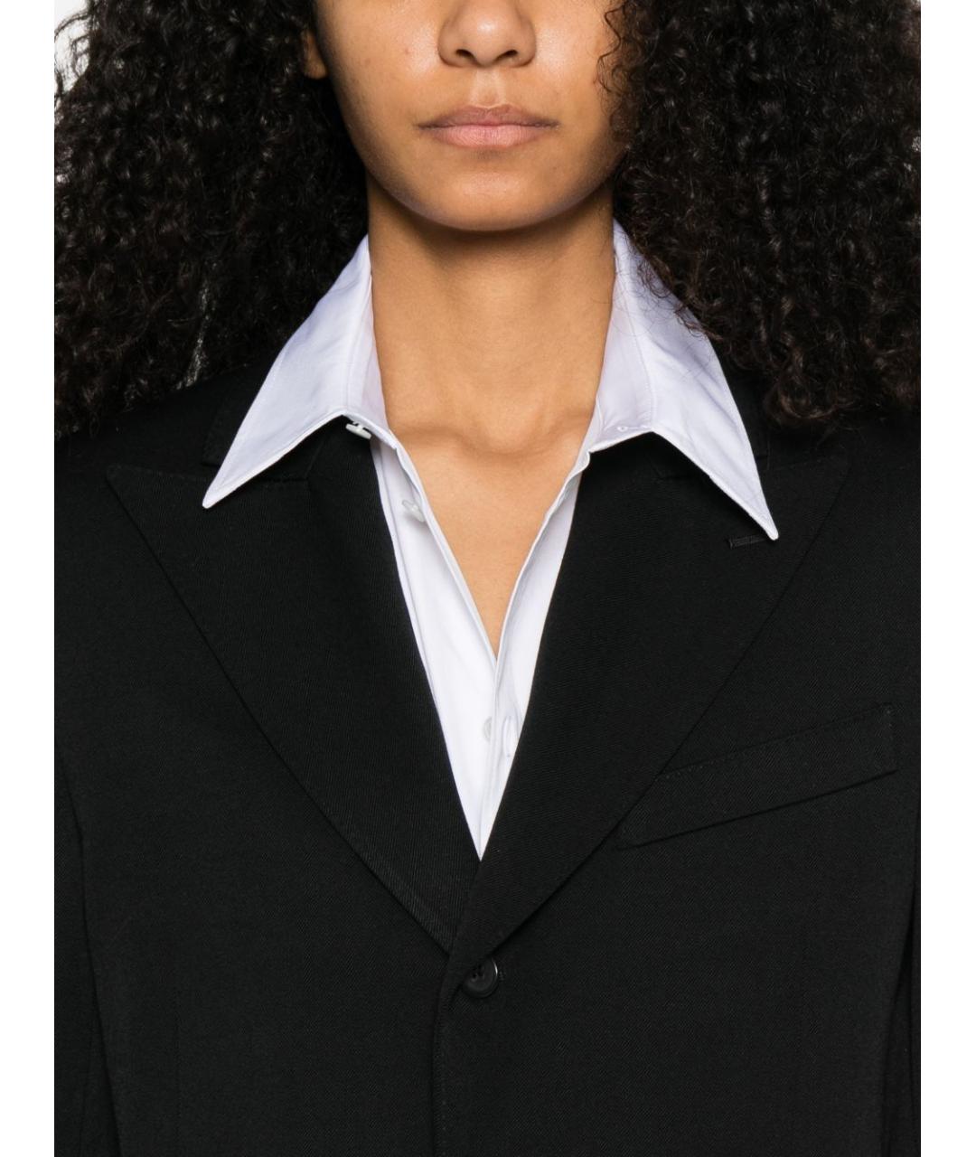 CELINE Черный шерстяной жакет/пиджак, фото 4