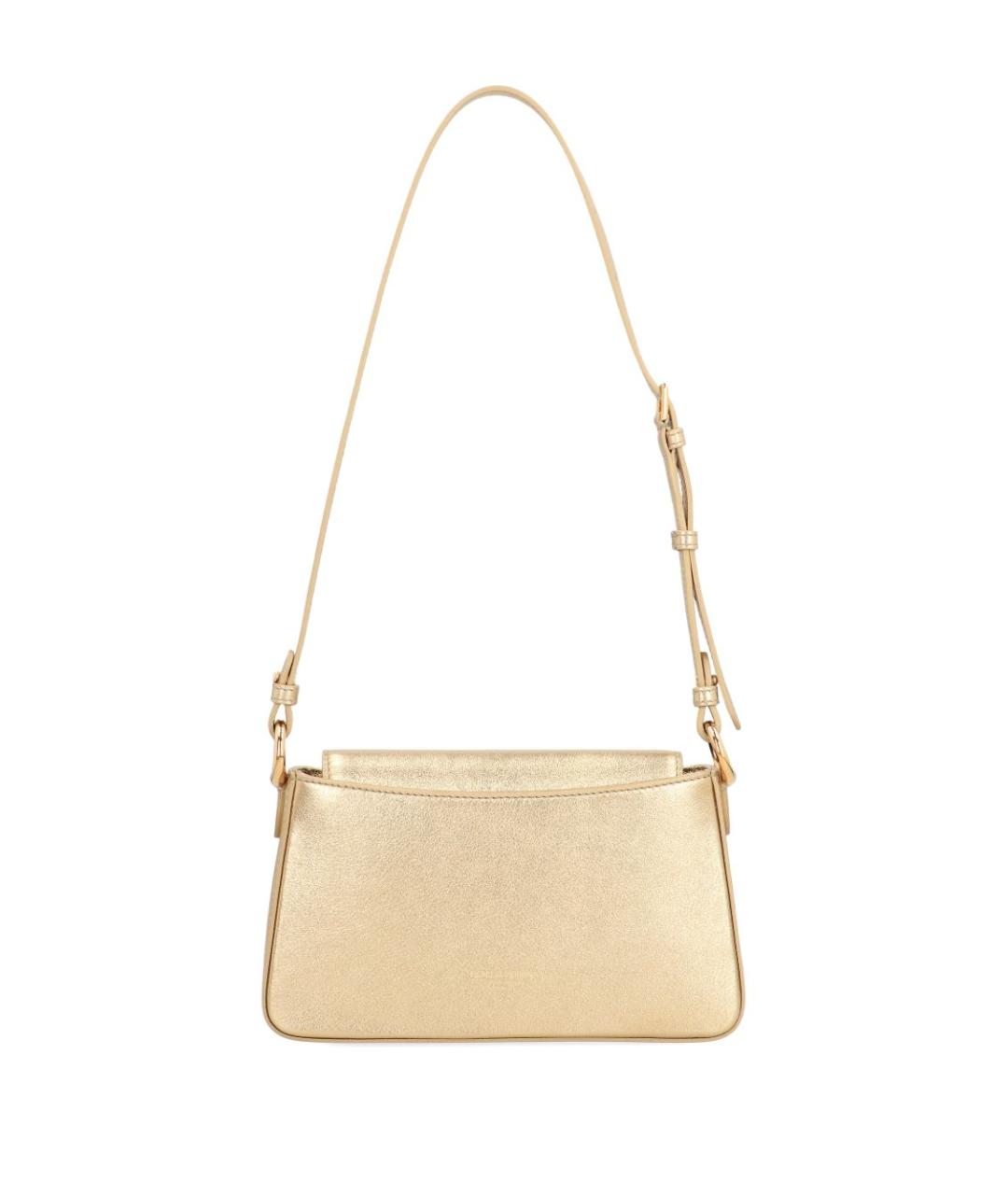 DOLCE&GABBANA Золотая сумка через плечо, фото 3