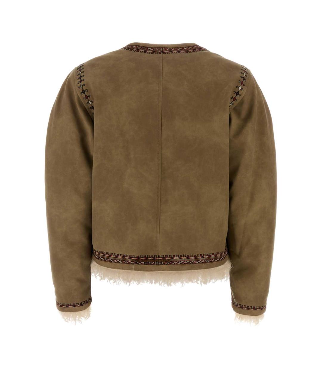 ISABEL MARANT Бежевая полиэстеровая куртка, фото 2