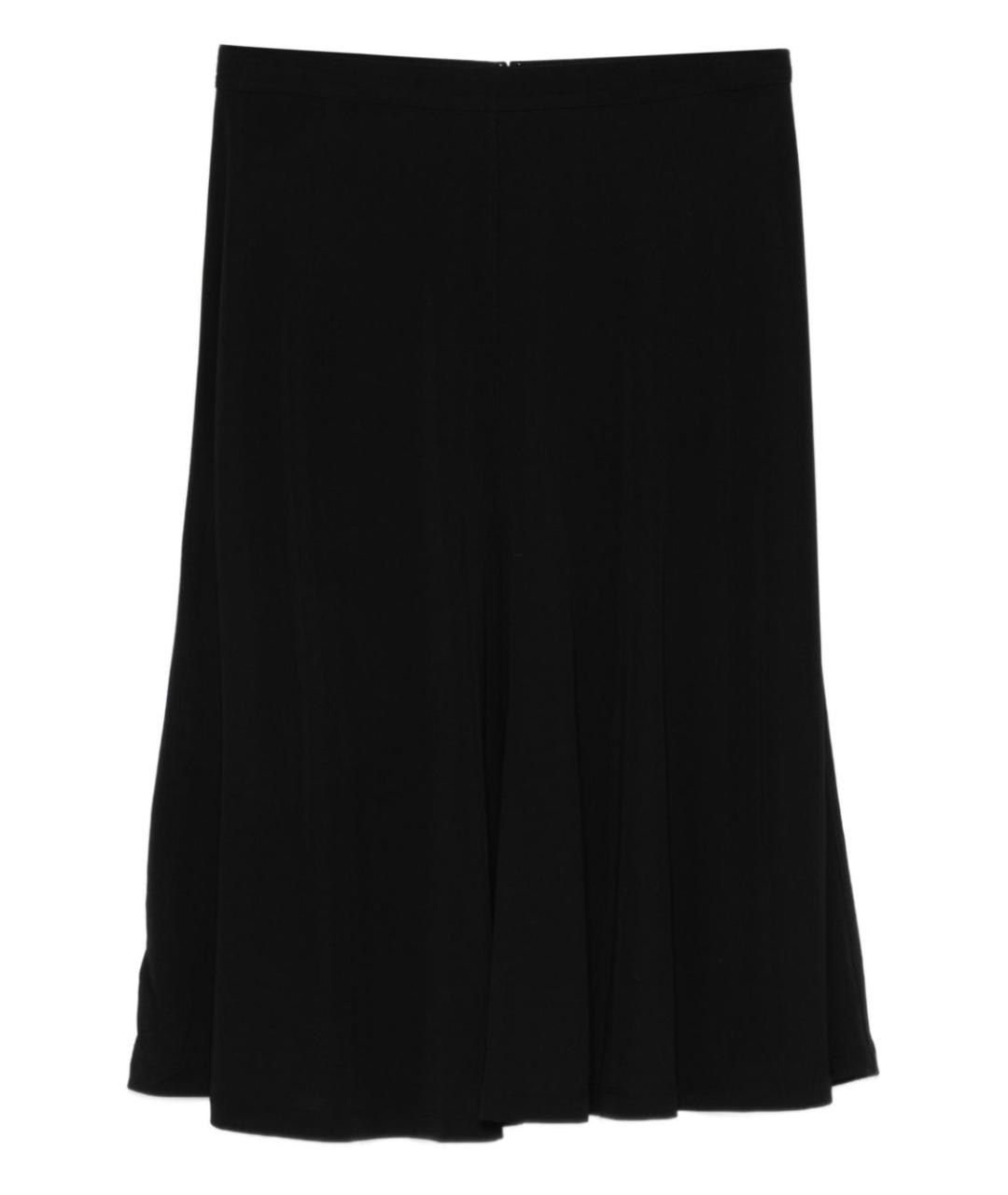 TOTEME Черная полиэстеровая юбка миди, фото 1