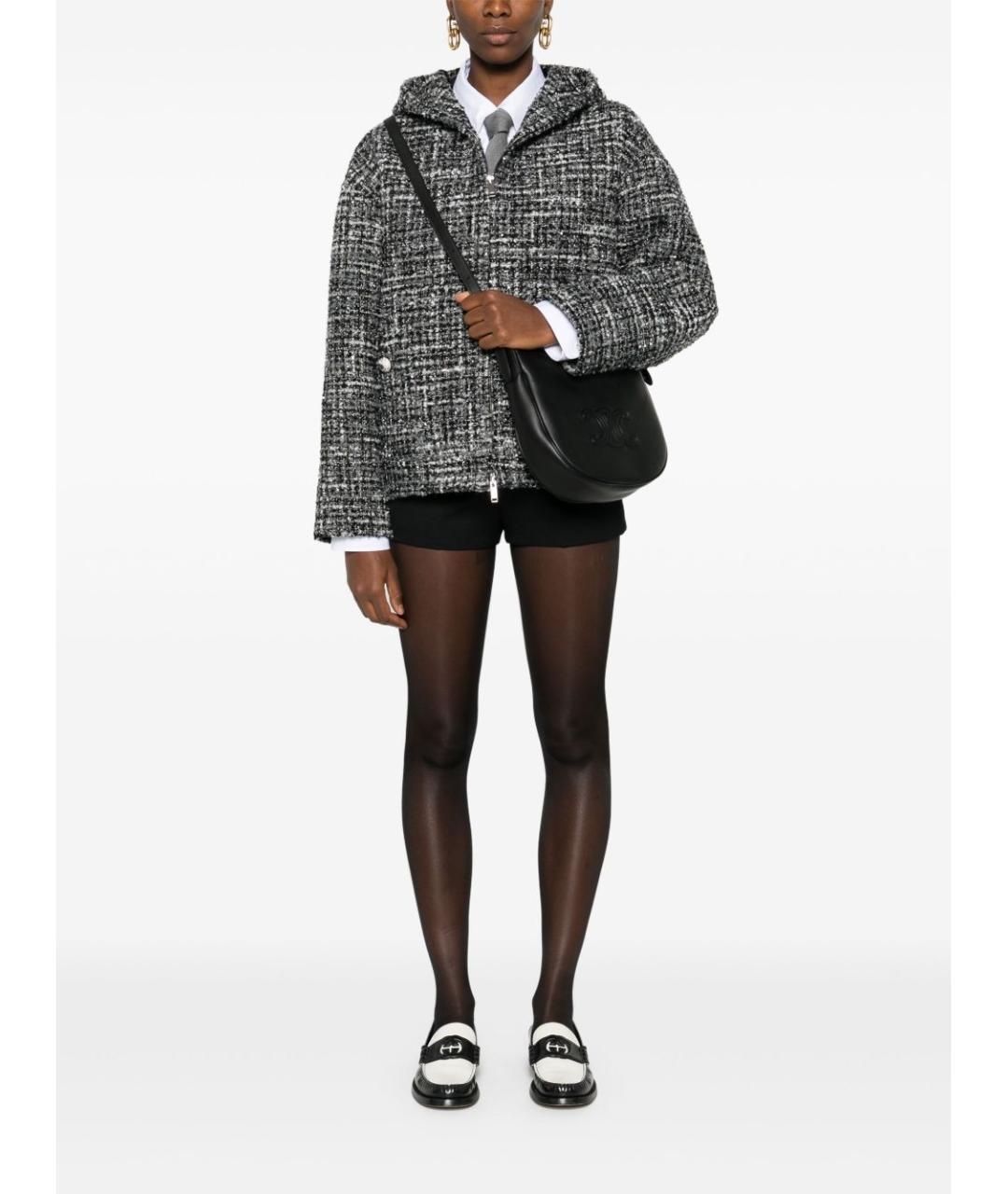 CELINE Черная кожаная сумка через плечо, фото 4