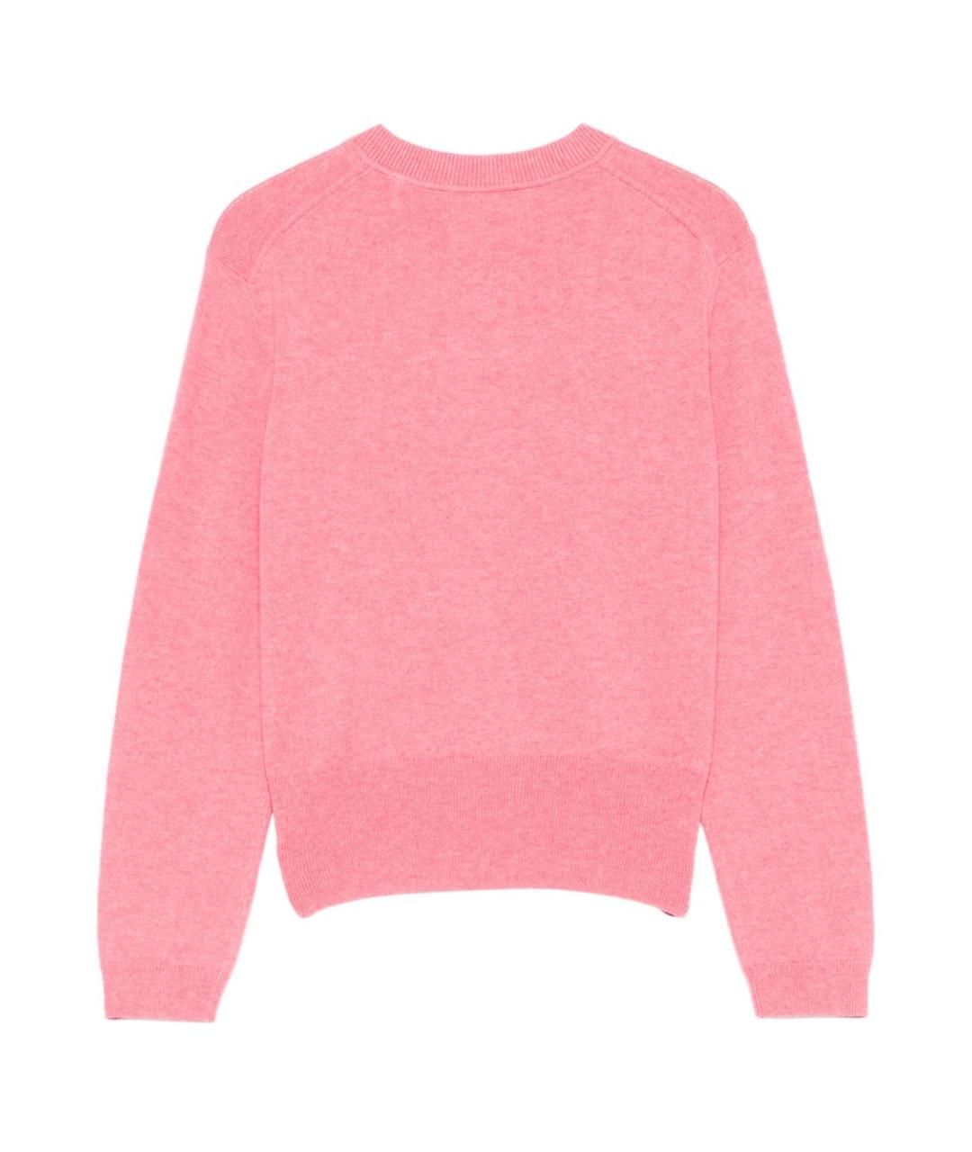 ISABEL MARANT ETOILE Розовый шерстяной кардиган, фото 2