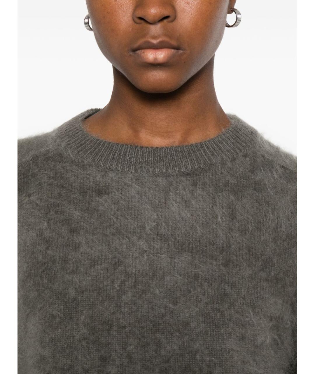 SOFT GOAT Серый кашемировый джемпер / свитер, фото 4