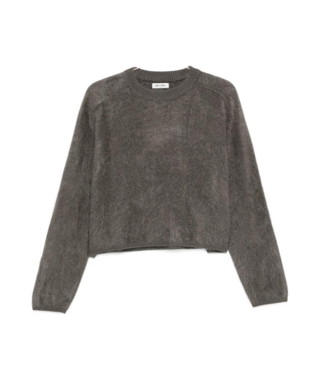 SOFT GOAT Серый кашемировый джемпер / свитер, фото 1