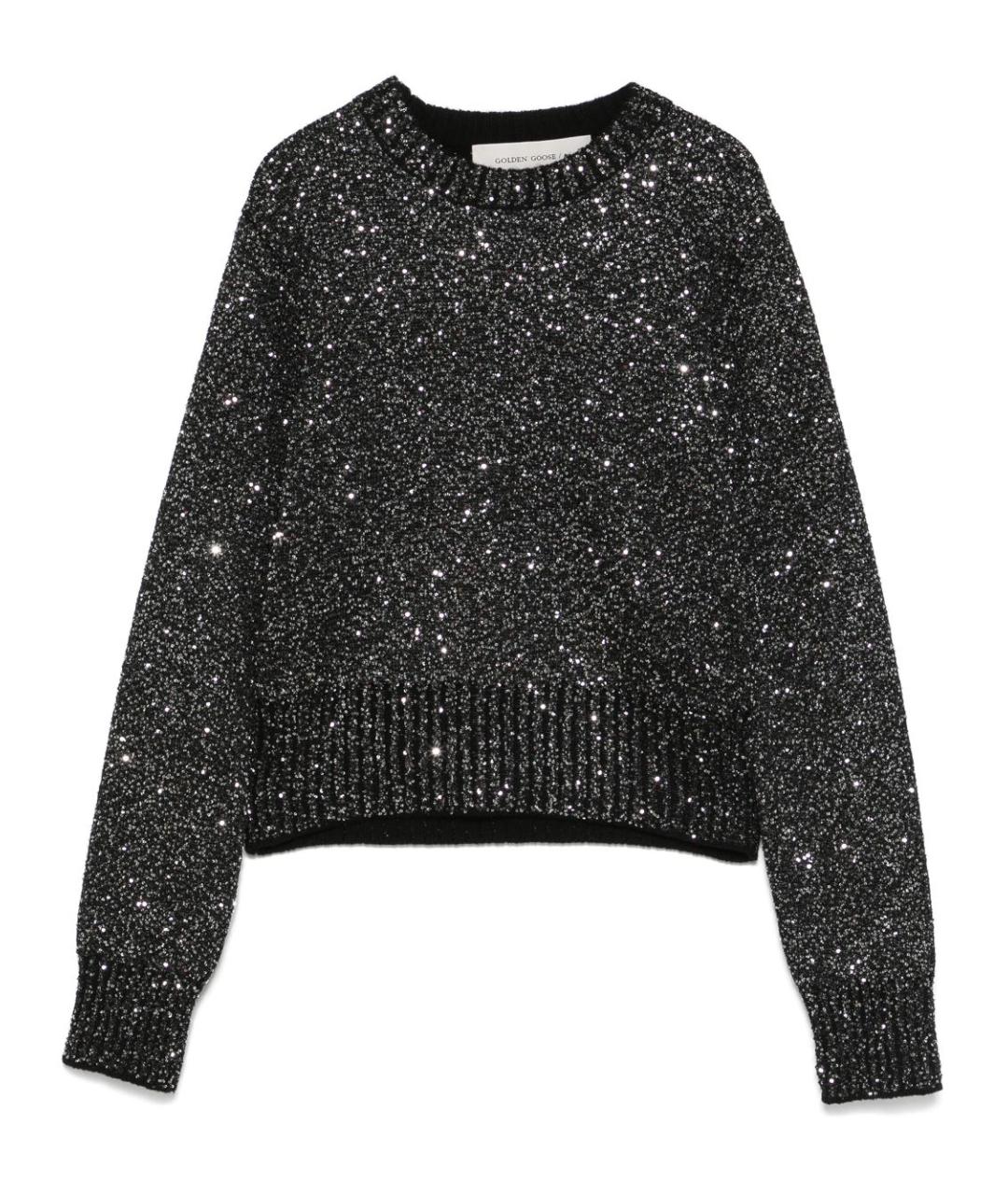 GOLDEN GOOSE DELUXE BRAND Черный шерстяной джемпер / свитер, фото 1