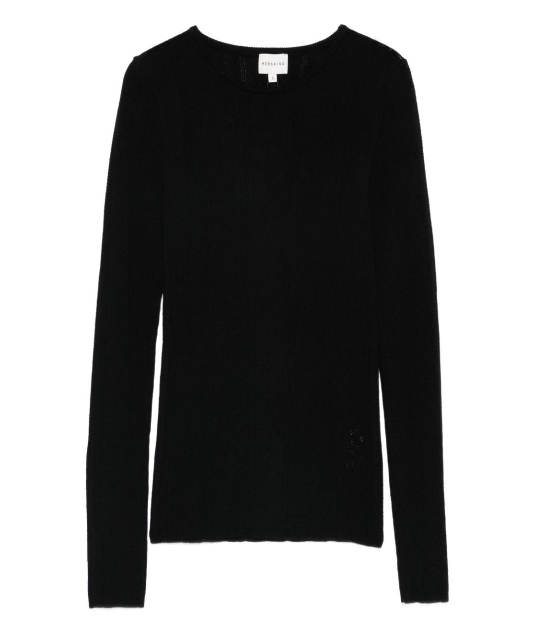 HERSKIND Черный шерстяной джемпер / свитер, фото 1