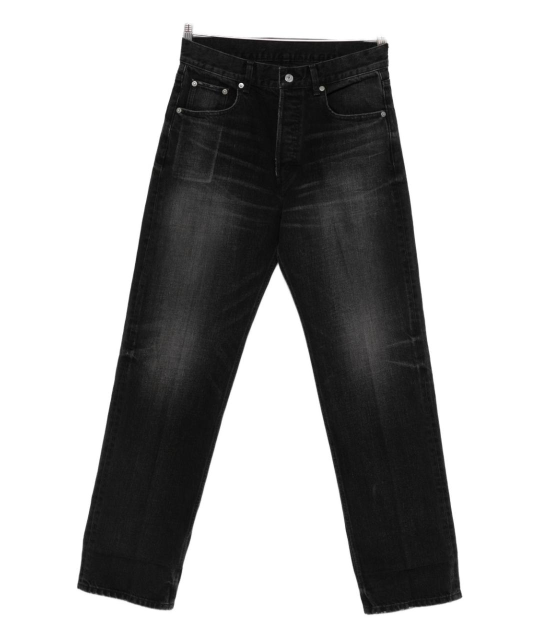 CELINE Черные хлопковые прямые джинсы, фото 1