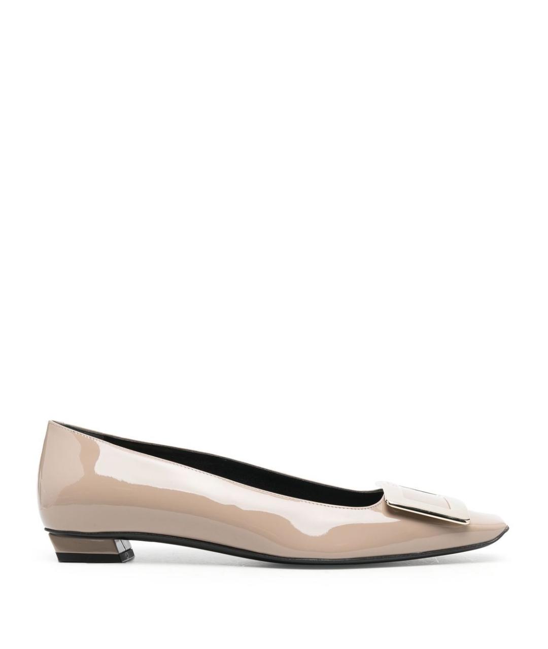 ROGER VIVIER Бежевые балетки, фото 1