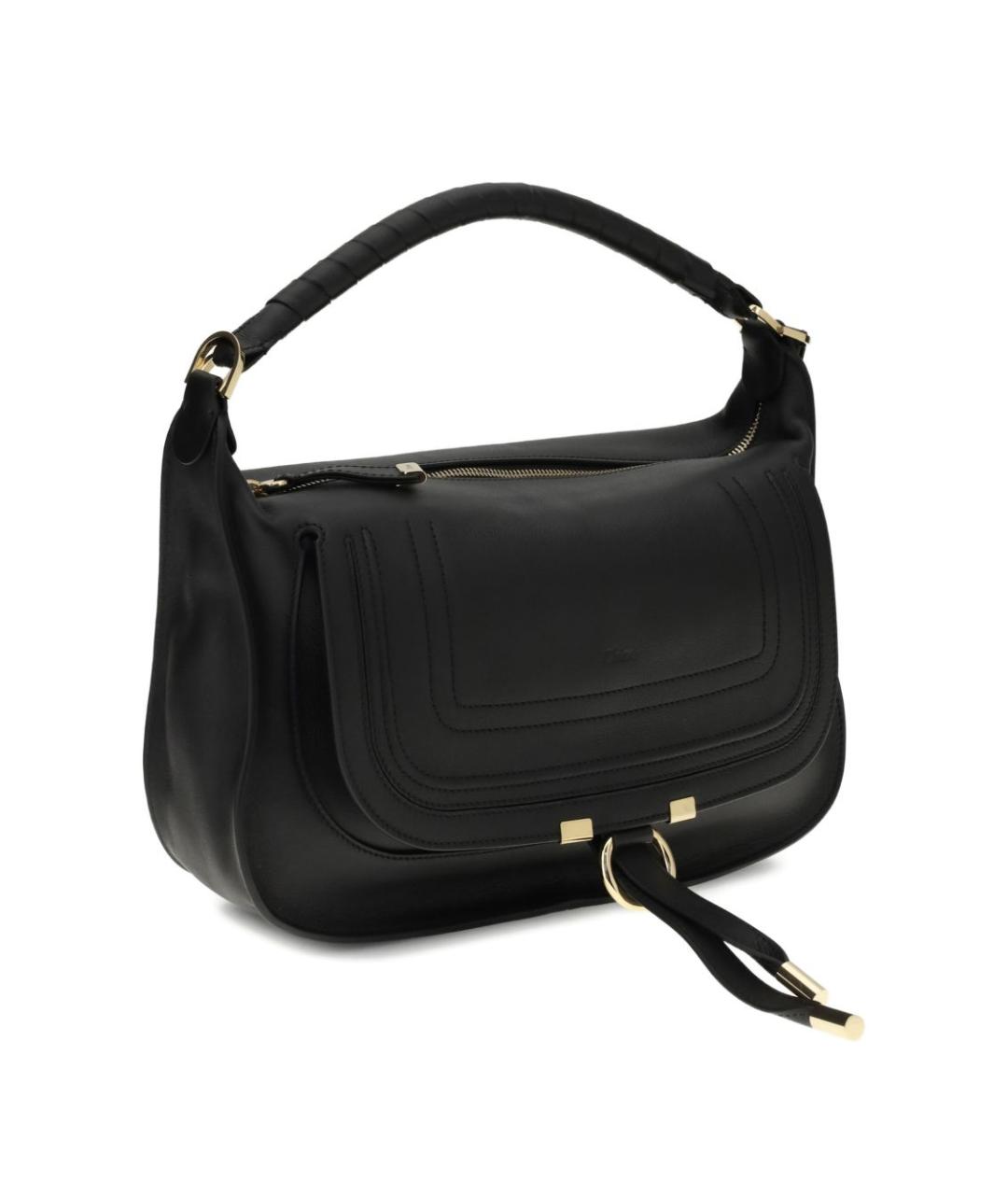 CHLOE Черная кожаная сумка через плечо, фото 3