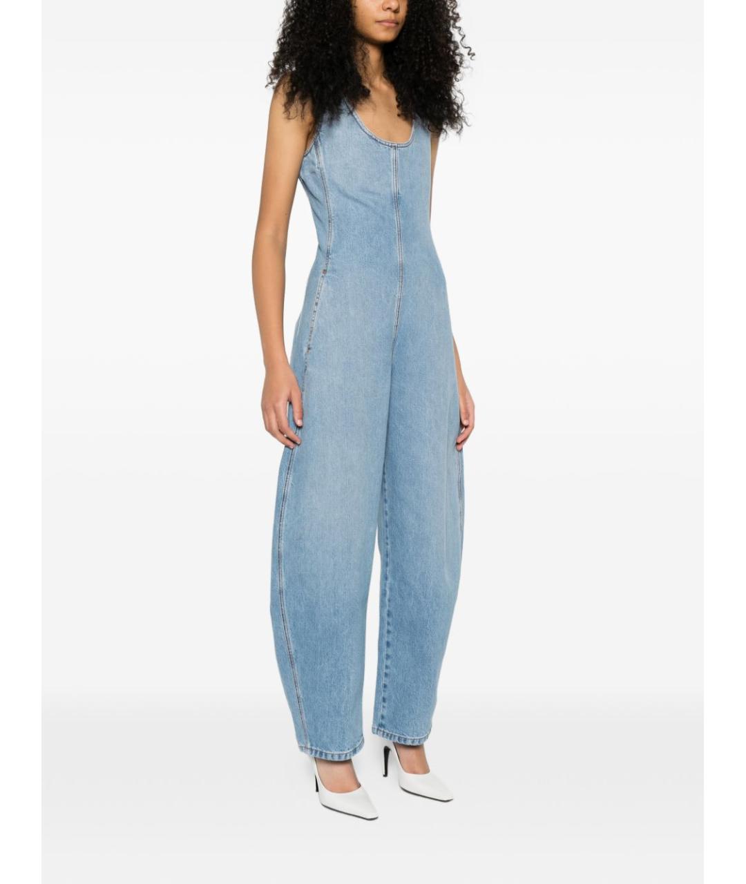 ALAIA Голубой деним комбинезон, фото 3