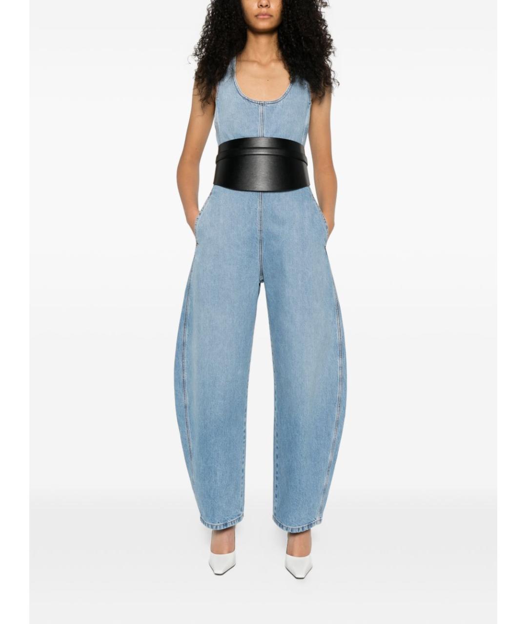 ALAIA Голубой деним комбинезон, фото 4