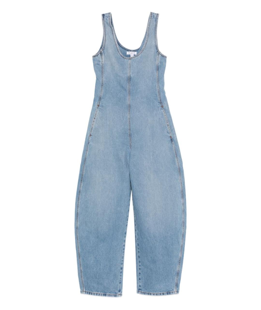ALAIA Голубой деним комбинезон, фото 1