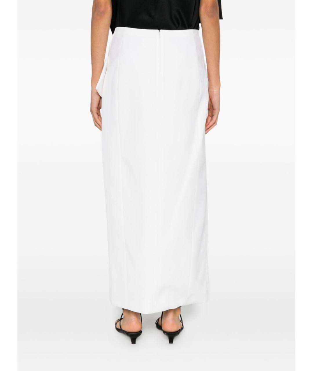 KHAITE Белая шерстяная юбка миди, фото 2