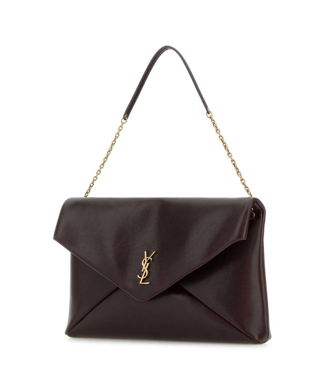 SAINT LAURENT Фиолетовая кожаная сумка через плечо, фото 2