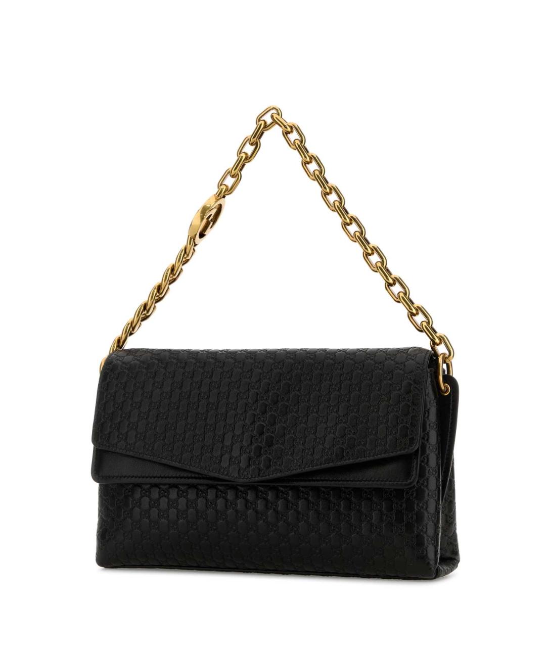 GUCCI Черная кожаная сумка через плечо, фото 2