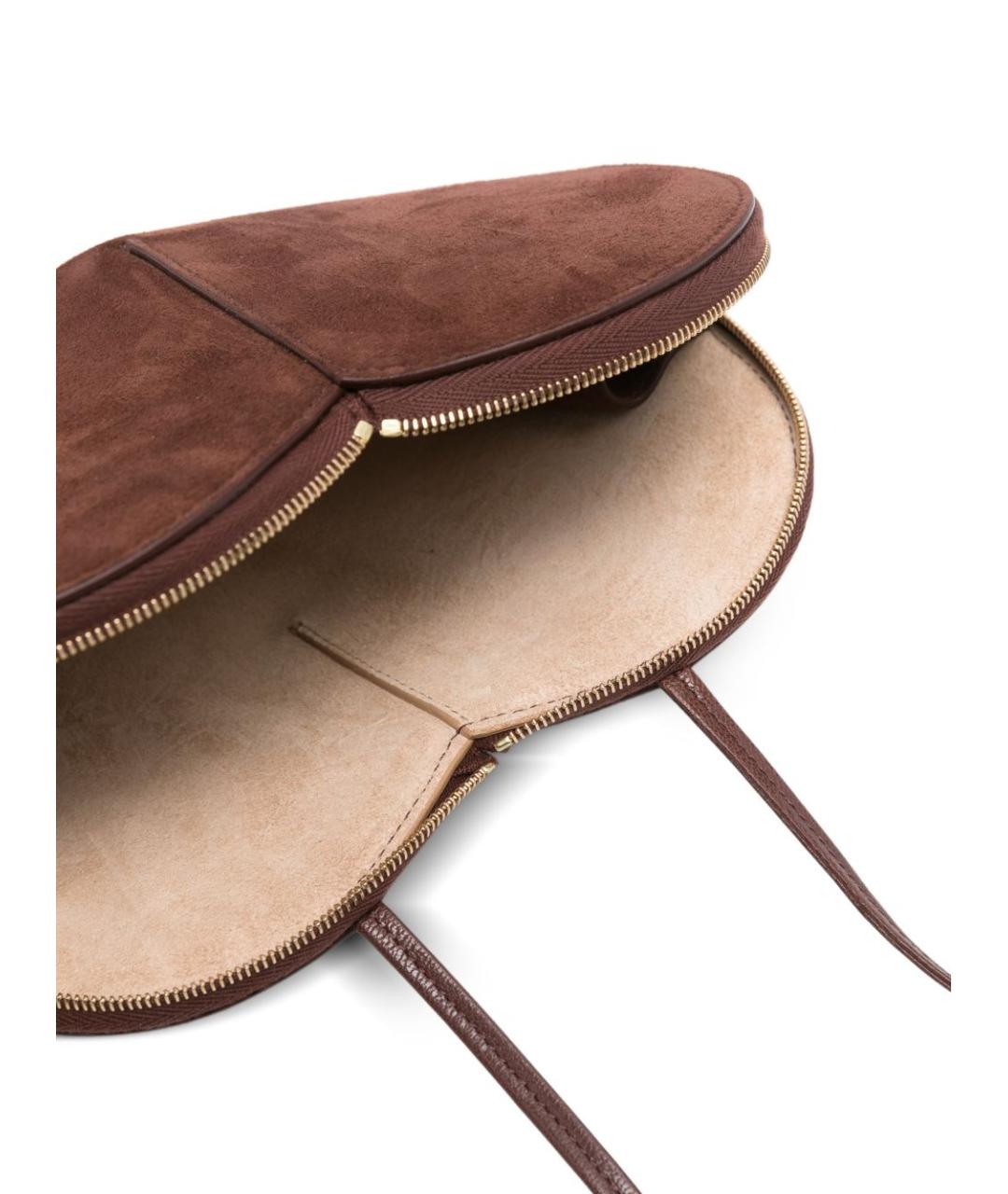 ALAIA Коричневая замшевая сумка через плечо, фото 5