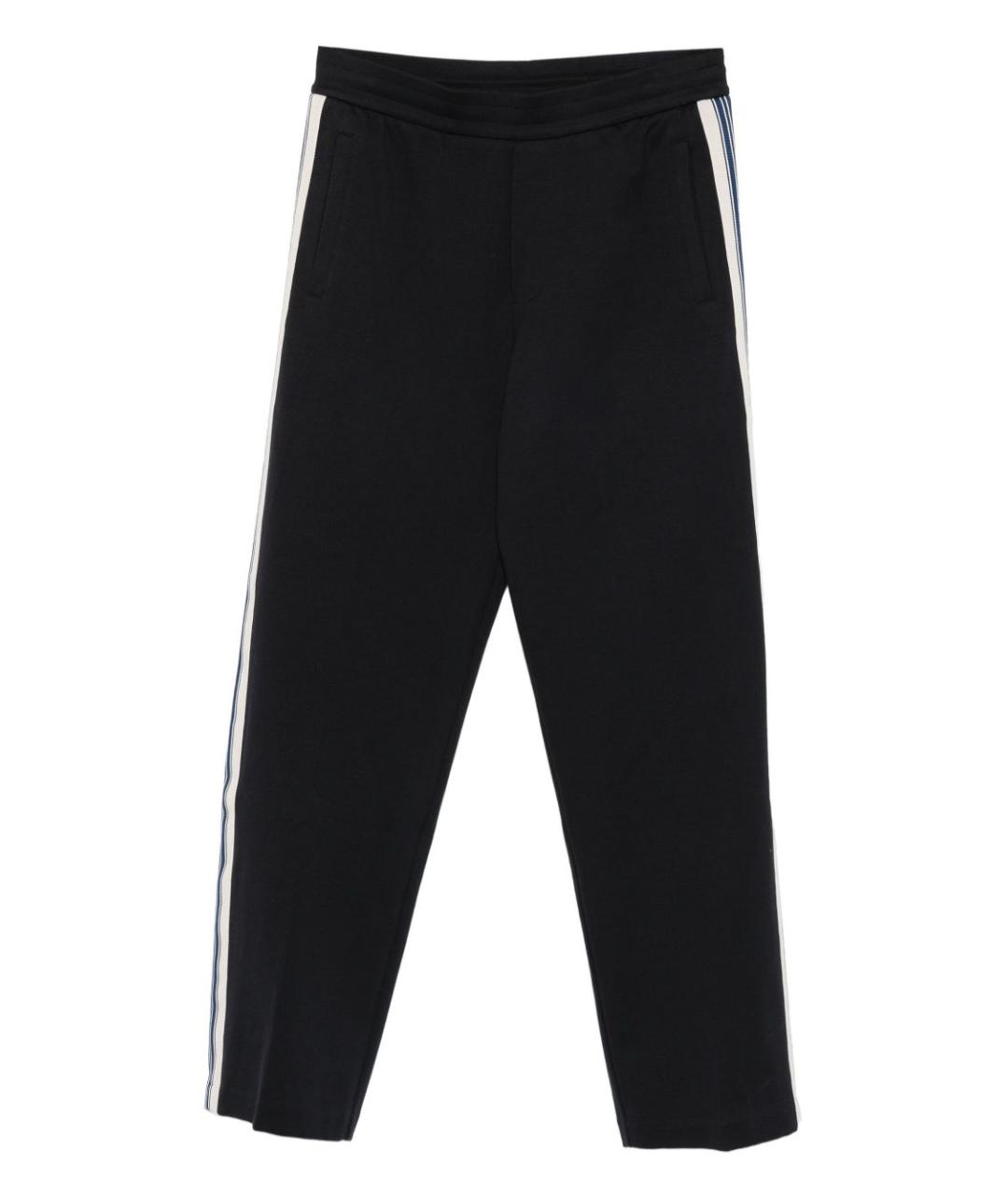 EMPORIO ARMANI Синие полиэстеровые повседневные брюки, фото 1