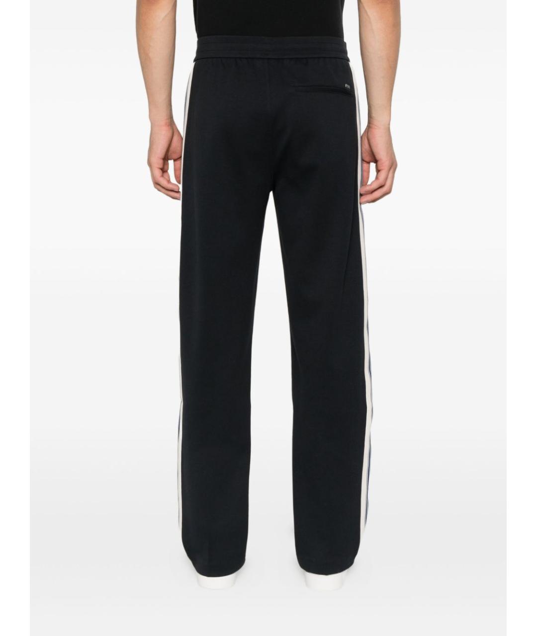 EMPORIO ARMANI Синие полиэстеровые повседневные брюки, фото 4