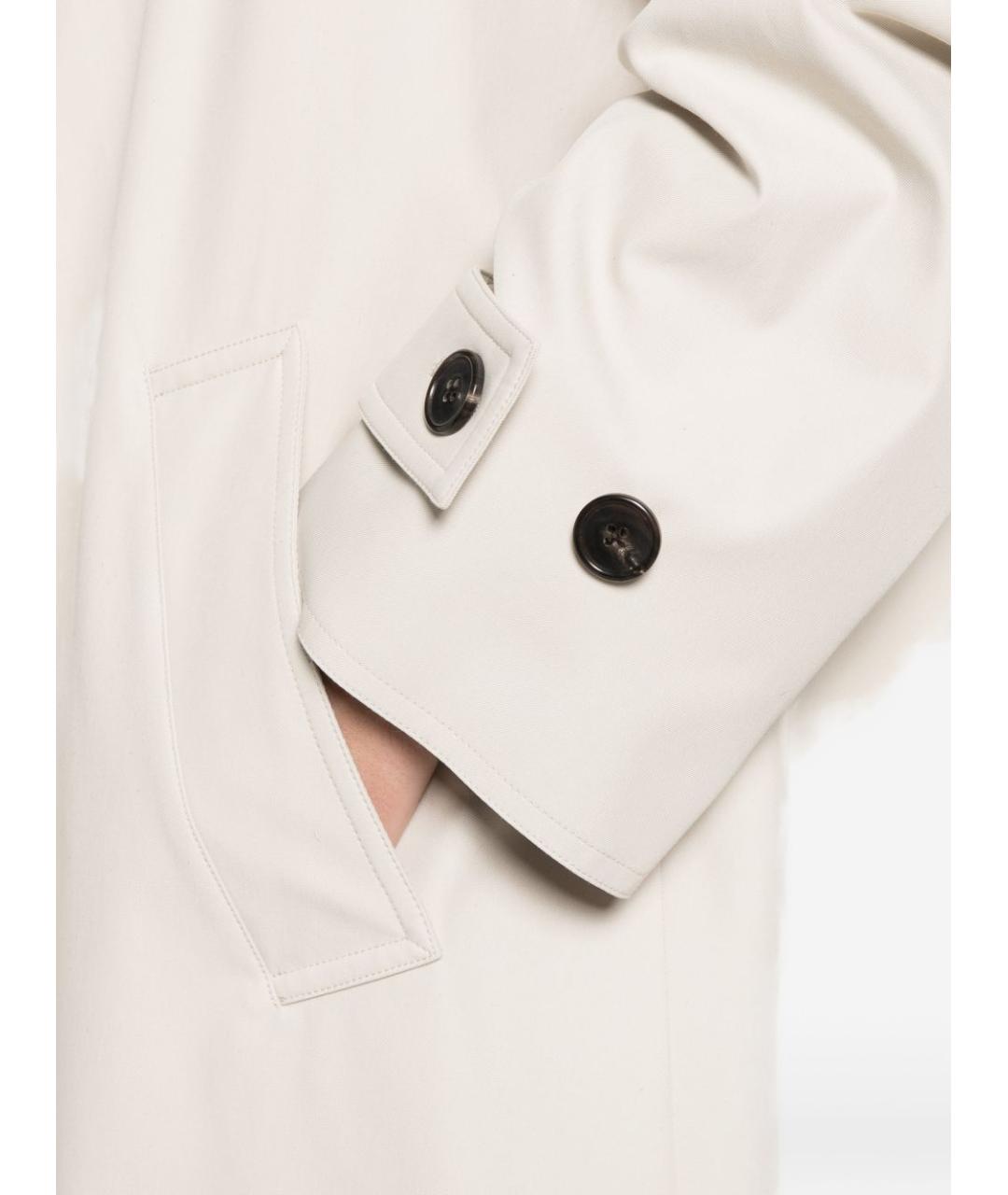 THE ROW Бежевый полиэстеровый тренч/плащ, фото 5