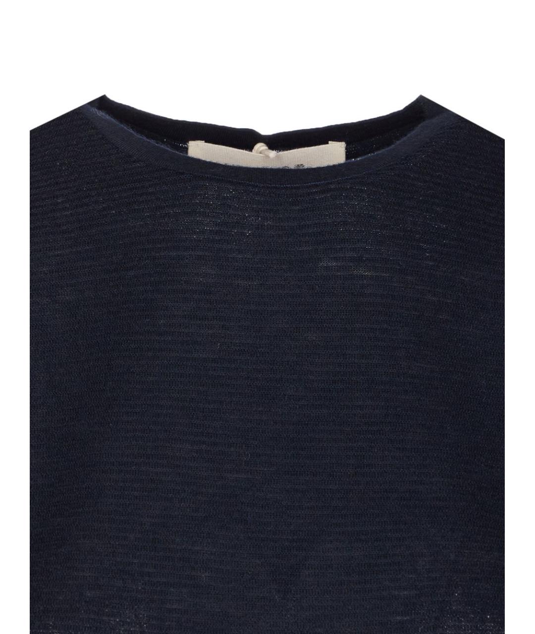 LISA YANG Синяя кашемировая футболка, фото 3